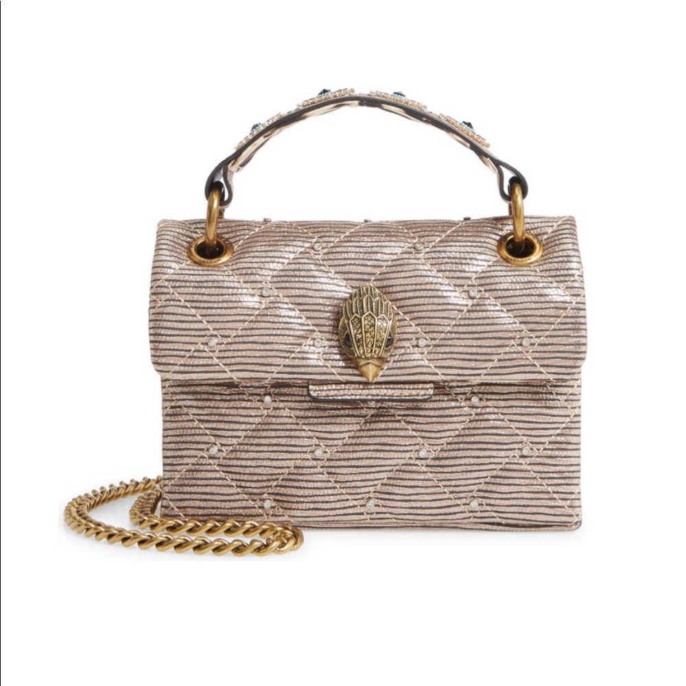 Kurt Geiger Mini Kensington Evil Eye Gold Bag